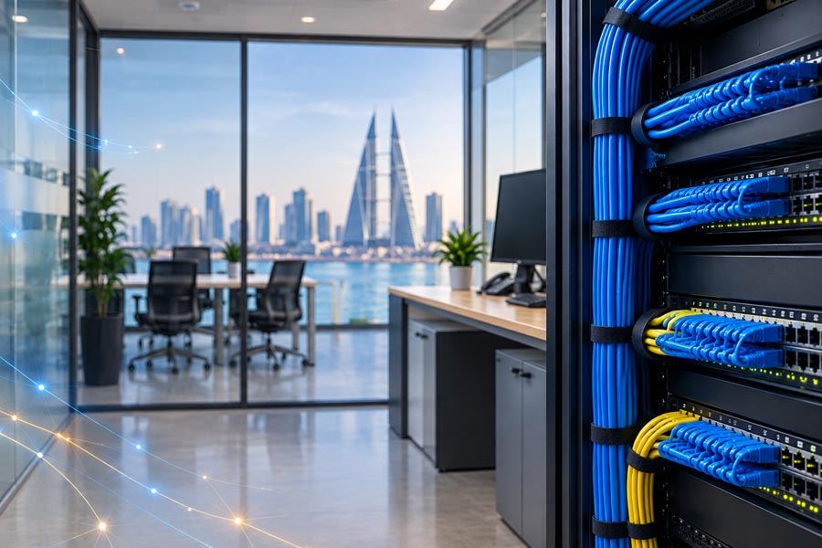 Netzer IT Services team at work in Bahrain
